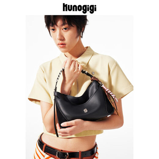 Guliangjiji Baseball HOBO Bag Small Bag Women's Original Design Shoulder Crossbody Bag Yuanyang Brown