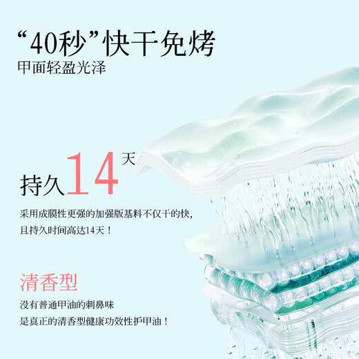 CandyMoyo healthy 0-toxic water-based nail polish no-bake manicure long-lasting transparent non-tearable S81 pearl essence nail base oil