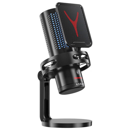 Newmine computer microphone desktop condenser microphone desktop notebook USB game voice live broadcast karaoke video conference dubbing suitable for e-sports professional collection noise reduction external microphone ZM09E e-sports model one-click to turn off the microphone | plug and play