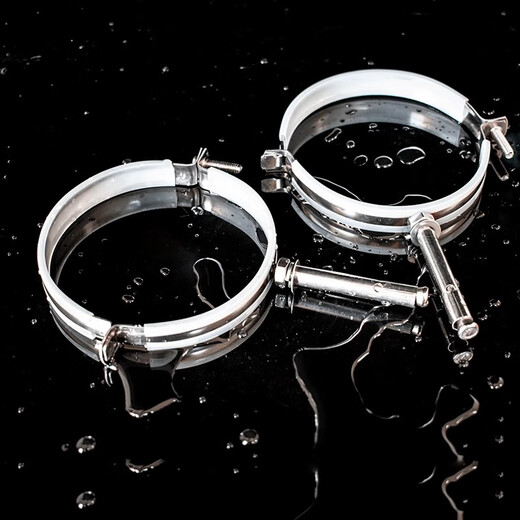 Xu ordered stainless steel pop-up pipe code water pipe hoop hanging code pipe clamp buckle PVC pipe rubber-coated drainage pipe fixed bracket piece 110mm stainless steel pop-up (welded) pipe code 1 pack