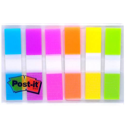 3M news stickers N times Fluorescent news stickers Extracted sticky notes paper Transparent indicator label Note paper Color classification paper 683-6CF fluorescent 6 colors