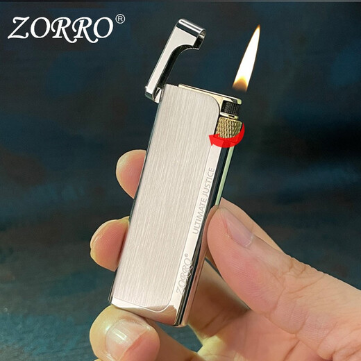 Zorro Side glissant glissant gonflable plus léger, créatif, pratique, compact, 688 Lettrage rétro ultra-mince pour cadeau de petit ami, soie brossée noire