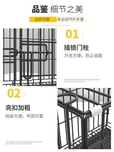 Yuhualuo Chicken Cage Household Small Large Extra Large Chicken Cage Automatic Manure Cleaning Duck Goose Poultry Folding Breeding Cage Chicken Coop Bold Silver (Package 1) 52*35*42cm Raise 1