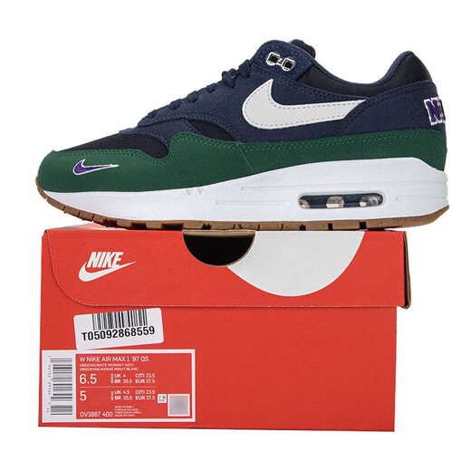耐克（NIKE）新款跑步鞋女鞋2025夏季AIRMAX气垫减震运动鞋时尚轻便透气休闲鞋 DV3887-400/藏青色 36.5