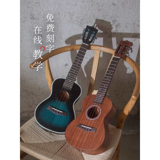 
Jingyun veneer ukulele female beginner children's small guitar Ukulele introductory ukulele sumu [Vector board] 23 inches