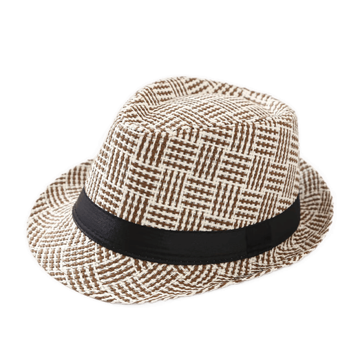 Nozhi Meng Outdoor Jazz Hat Men's Rolled British Style Retro Straw Hat Middle-aged and Elderly Stage Performance Hat NM673 Black Average Pier Girth 58cm