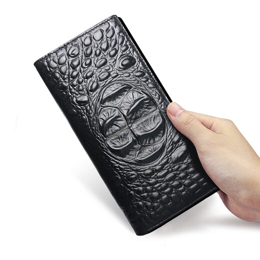 LAIPAI crocodile pattern men's wallet men's long genuine leather men's handbag large capacity wallet clutch bag for boyfriend picture style