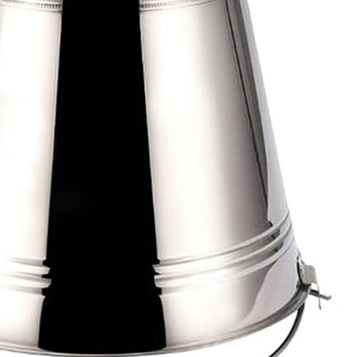 Wenstan W728 stainless steel water lifting bucket, property sanitation hotel cleaning bucket portable outdoor construction site water storage bucket car wash bucket No magnetic thickened bucket without cover 10L