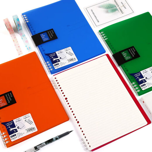 King Jim A5 handheld loose-leaf notebook business office notepad notebook diary coil notebook 9854TTEH-GS blue