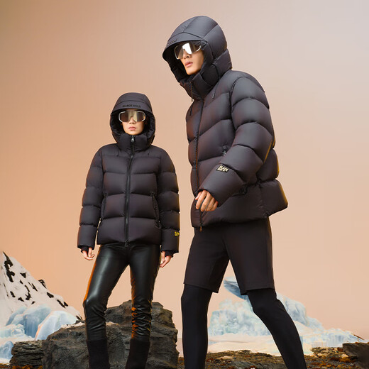 Govan black gold goose down jacket, the same style as Mr. Lei, functional 4.0 five-frame down jacket for men and women, haute couture knight black L