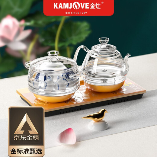 KAMJOVE complete tea set spring-type automatic water supply electric kettle glass kettle electric tea kettle H920*37