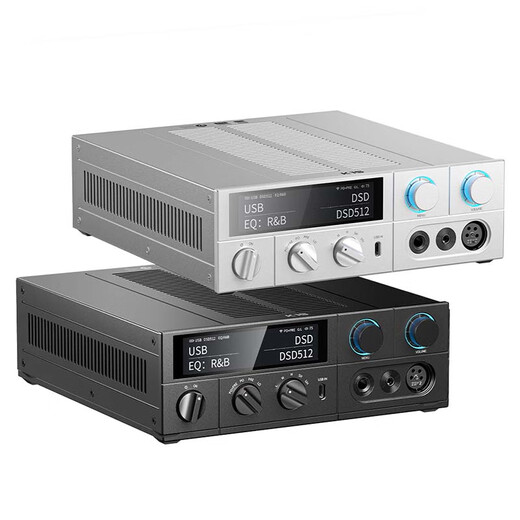 Fei'ao K15 Desktop Decoding Auricular Amplificador de auriculares DSD Decodificación de auriculares todo en uno Amplificador de potencia Hifi Decoder Negro