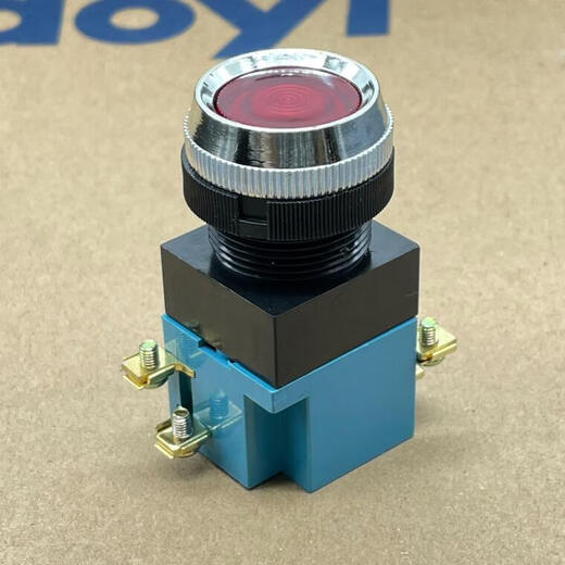 LA19 machine tool CNC power supply start self-reset button circular inching bending machine switch 5A380V hole 25MM green 5 pieces