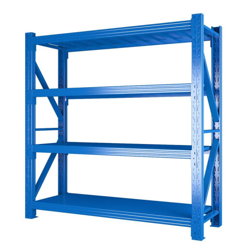 
Chunxu shelves storage household storage rack basement supermarket display rack metal warehouse medium and heavy goods shelf blue four-layer main frame [upgraded load bearing] [880KG] 150*60*200 Industrial in storage