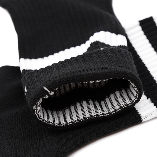 Adidas (Adidas) Neue lässige Sportsocken für Männer und Frauen, Rennen und Fitness-Training bequeme und atmungsaktive Mid-Tube-Socken FH6629 Black S [35-38 Größen]