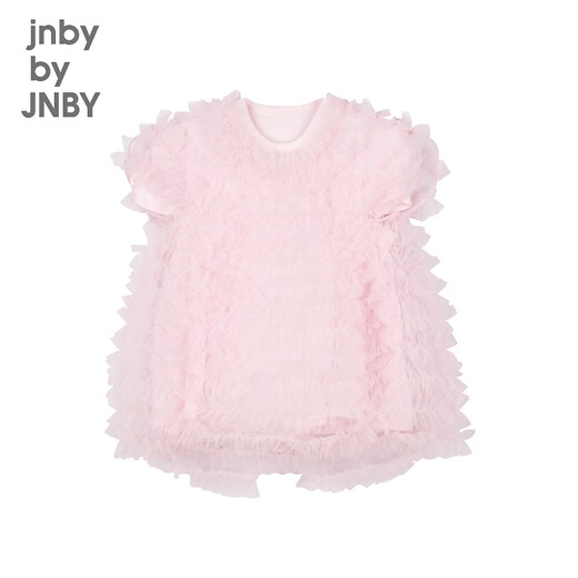 jnby by JNBY江南布衣童装木耳边网纱连衣裙公主裙蓬蓬裙演出服女童1O8G11380 687/淡粉 120cm