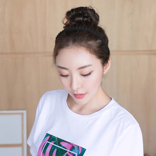 Xiangwan hairbands, 3-piece set of wavy face wash hairbands, simple adult sports headbands, crushed hairbands, birthday gifts