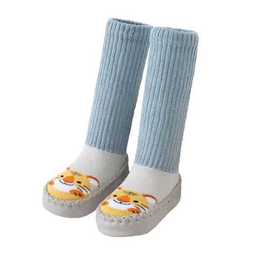 SexeMara baby shoes and socks for children autumn and winter baby long tube floor socks for children girls newborn baby toddler socks light pink rabbit socks 11cm long (suitable for 0-6 months)