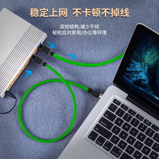 时雨（SIYUNR）工业级Profinet超六类双屏蔽网线千兆伺服EtherCAT高柔性拖链成品跳线 SY-RJ6210 双屏蔽网线 绿色 1米