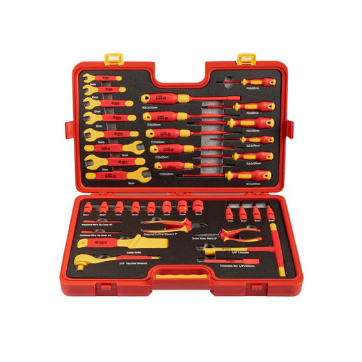 SATA insulated screwdriver AE9102 new energy vehicle insulation tool set electric vehicle repair tool adjustable wrench AE9102/39 pieces new energy vehicle insulation tool set
