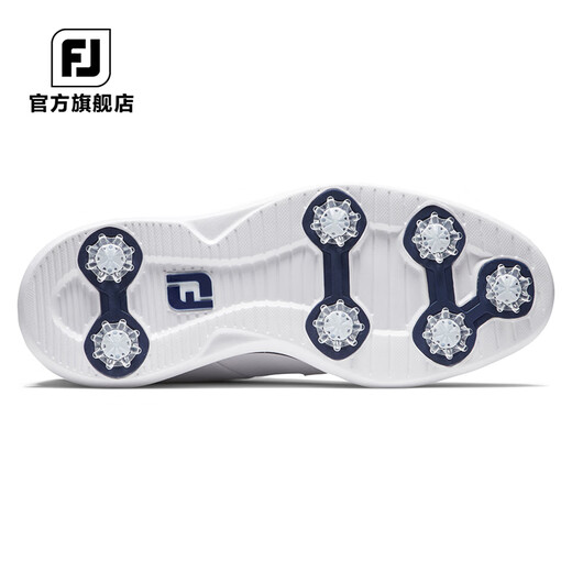
FootJoy golf shoes FJ Men's Traditions Classic Fashionable Spikeless Spike Lightweight and Cushioned Golf Sports Shoes 57938 White/Naval Blue [Spike Style] 40 Size = US Size 7