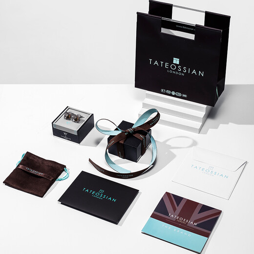 TATEOSSIAN RT半宝石牛眼袖扣白贝母精致袖口钉男轻奢饰品送男生节日礼物 白色贝母（现货）