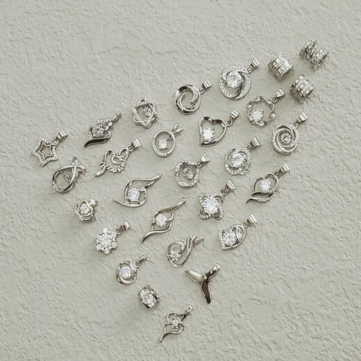 Fat Donglai same style platinum pendant for women without chain Pt950 platinum single pendant necklace for women without separate pendant spring small waist