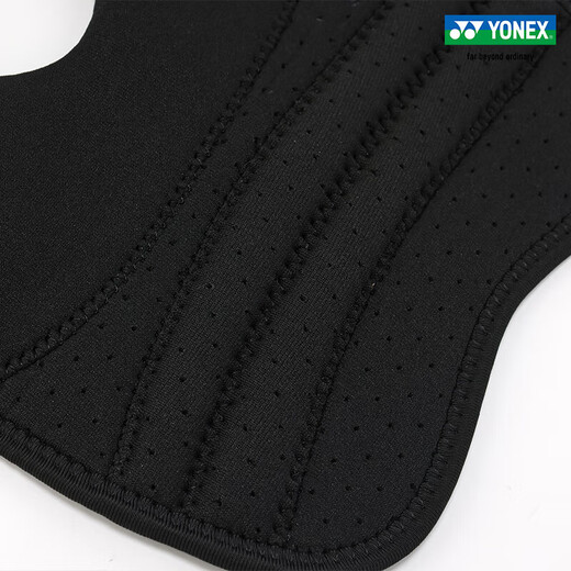 YONEX/尤尼克斯 专业羽毛球护膝 开放式透气支撑可调节yy男女 MPS-24CR 黑色 1只装 均码
