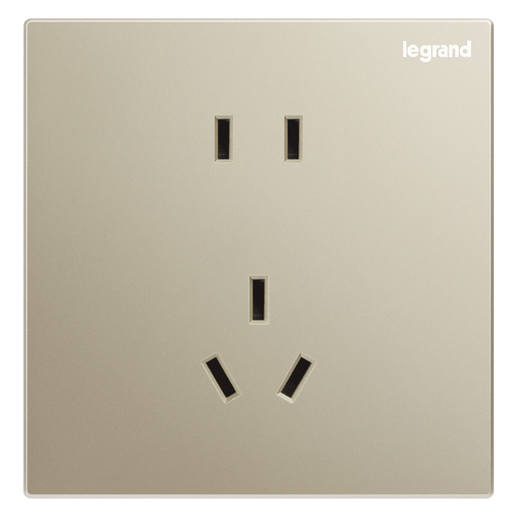 Panel de zócalo de interruptor de legrand Yijing Milán Gold Five Hole con Housevolio USB 86 Tipo de doble control de la pared enchufe de cinco hoyos