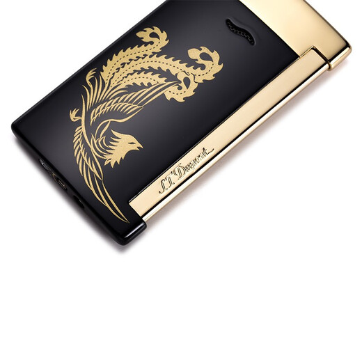 S.T.Dupont French Dupont Lighter SLIM7 Slim Windproof Golden Phoenix Style Gift for Men as a Birthday Gift for Father 27708ZP Phoenix Laiyi