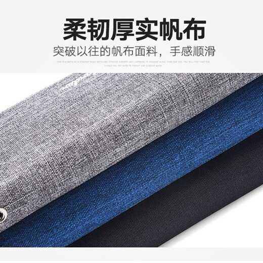 畅印 新款男士钱包长款拉链帆布手拿包多卡位简约男手包多功能手机包 灰色  手拿包