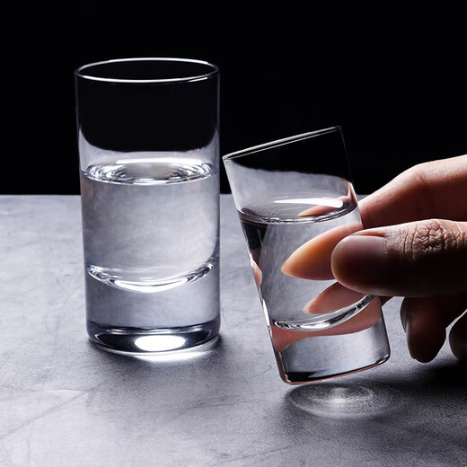 VINOS imported crystal glass white wine cup high-end one-two-two tasting wine spirits cup home with cup holder wine dispenser set 100ml two-two cups 6 pieces