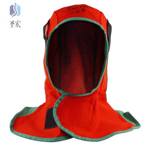 
Flame-retardant dust cap electric welding shawl hat Fire fox 3519 breathable spark splash construction site welder head cover 23Q1 23-3519