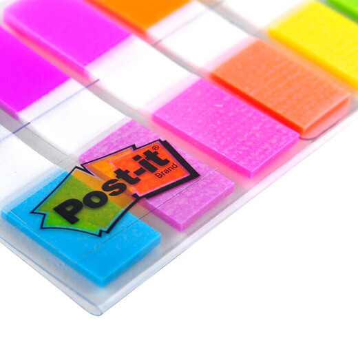 3M news stickers N times Fluorescent news stickers Extracted sticky notes paper Transparent indicator label Note paper Color classification paper 683-6CF fluorescent 6 colors