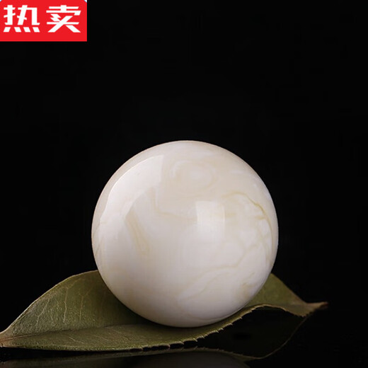 SNQP Russian beeswax single bead loose beads with bead accessories single amber white beeswax chicken oil yellow bead ancient porcelain white old type 10mm each