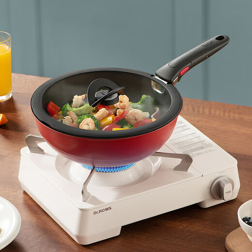 Tefal detachable wok 26cm frying pan variable baking pan tableware induction cooker oven gas stove universal titanium non-stick pan