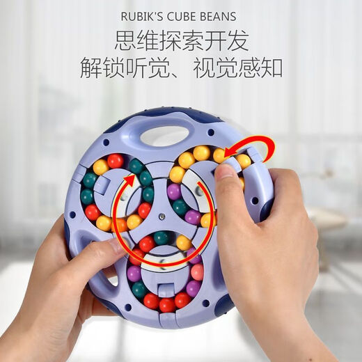 
Intelligence development for primary school students to let children put down their mobile phone Rubik's Cube toys to decompress and relieve stress artifact Children's brain power toys 6-color bead magic plate Rubik's Cube [pink] + Green Hamburger Rubik's Cube