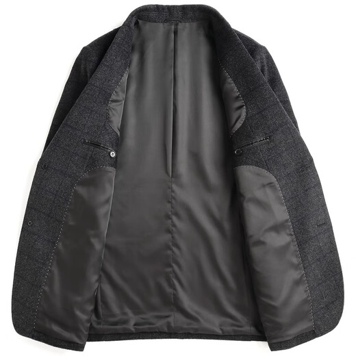 XIKEJIE (XIKEJIE) Light Luxury Luxury Men's Suit Men's Plaid Wool Wool Wool Wool Business Casual Single Traje aristocrático aristocrático Gris [Caja de regalo de alta gama Auténtica] L 175 [Caja de regalo de alta gama Auténtica]