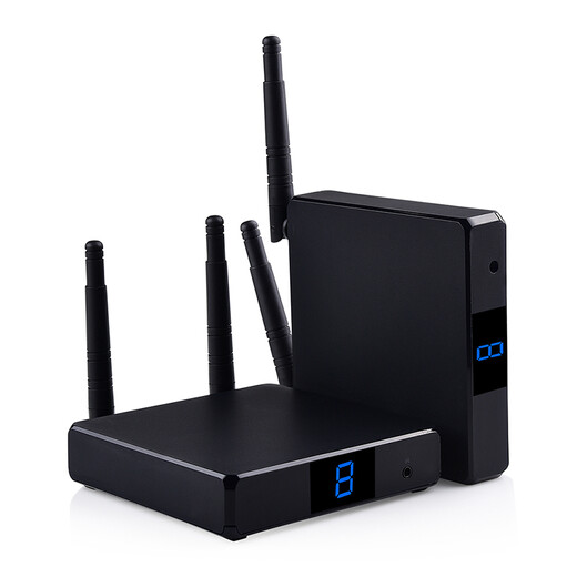 Meiyu FH686 HD HDMI Wireless Extender 200 m Wall-Through-Transceiver-Sender mit Ringausgang Computer-Überwachung Wireless Sender gleiche Bildschirmprojektion 1 Minute 4 200 m HD Wireless HDMI-Transmissionsübertragter + Empfänger