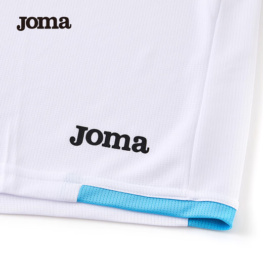 JOMA【可定制】joma足球服男子新款运动套装男短袖上衣比赛训练球衣定 曼城兰/白 L