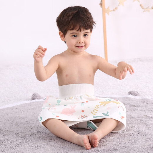 Zhenxiu Baby Urin Trennung von Rockpolster 2 Paar Windelhosen Bettneuchen Schlafartefakt Baby Kinder Männer und Frauen und Lecksicht wasserdichte Trainingshose Kaninchen + Löwe [anwendbar für Babys im Alter von 0-4 im Alter von Babys]
