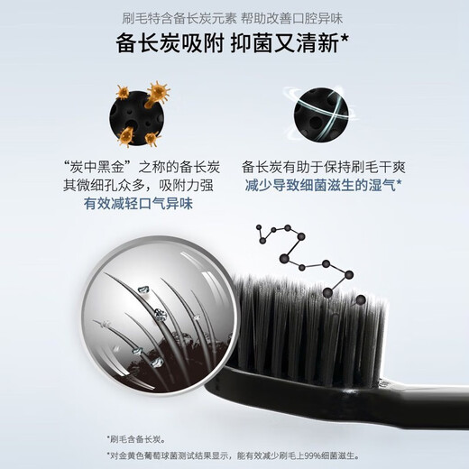 舒客炭丝能量竹炭软毛牙刷8支成人家庭装护龈防滑小头新老随机