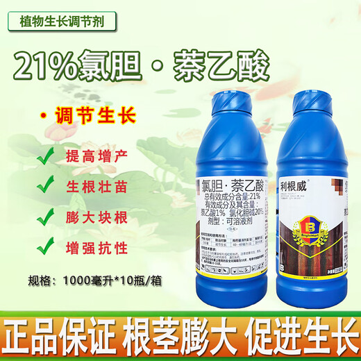 Yinghui Ligenwei 21% Choline Chloride Naphthalene Acetic Acid Underground Swelling Regulator Potato Root Swelling Special Pesticide 1000g (10 bottles in the box)