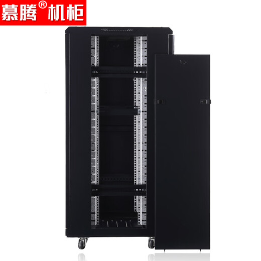 慕腾 网络机柜 1.2米标准19英寸22U加厚服务器弱电监控UPS交换机柜功放监控机房钢化玻璃门机柜TC.6622