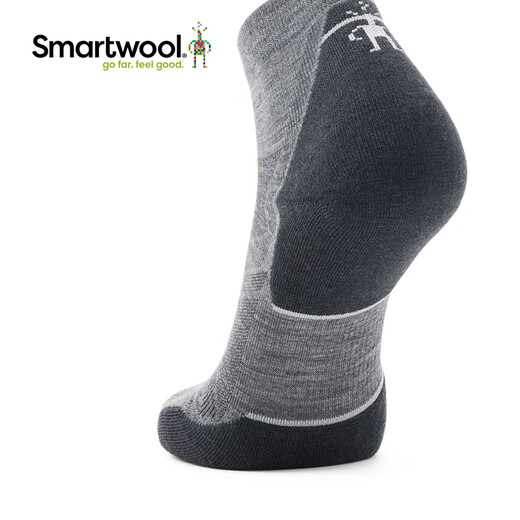 Smartwool Running Directionnel Absorption de choc chaussettes de cheville Mérino-laine de chaussettes extérieures chaussettes sportives chaussettes courtes 1661 gris moyen 052 (nouvelle couleur) L (adapté à la taille du pied 42-45)
