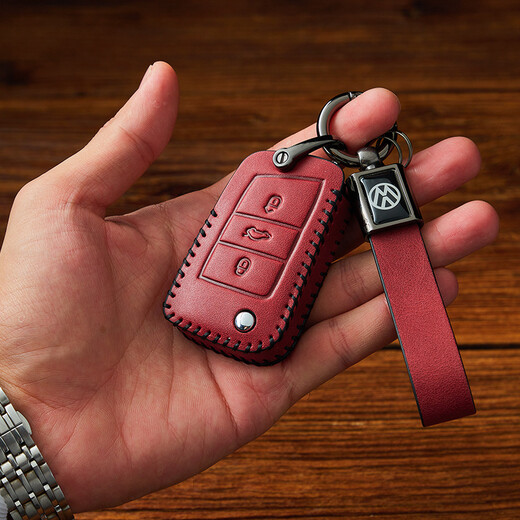 Sengchuang Volkswagen Key Case Passat Lavida Plus Sagitar Tiguan L Tanyue Magotan Pro Bora CC Touang Car Clothing G-Brown-Leather Rope (full protection) Please place an order according to the key style