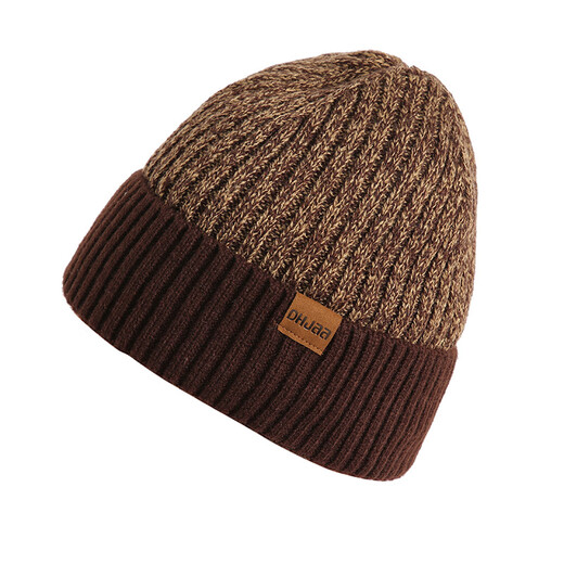 Yufan Winter Ship Hat Шляпа мужская двойная утолщенная шерстяная шерстяная шапка Универсальная вязаная шляпа Мужчины и женщины универсальная модная зимняя шляпа Взрослый плюс бархатный утолщенный теплый уш
