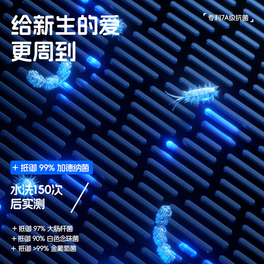 aqpa[7A级抑菌]新生儿礼盒夏季纯棉送人满月百天礼 檬想成真 66cm 
