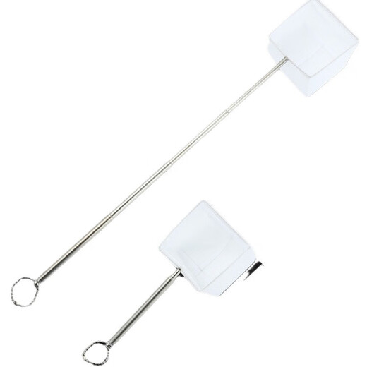 Stainless steel retractable fishing net fish tank fishing small 3d fishing net pocket dense net tropical ornamental fish fishing bag retractable net bag - white small - round - 1 pack No Specifications