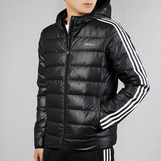 阿迪达斯（adidas）NEO新款男装运动服时尚防风舒适保暖外套羽绒服 FK9923 M